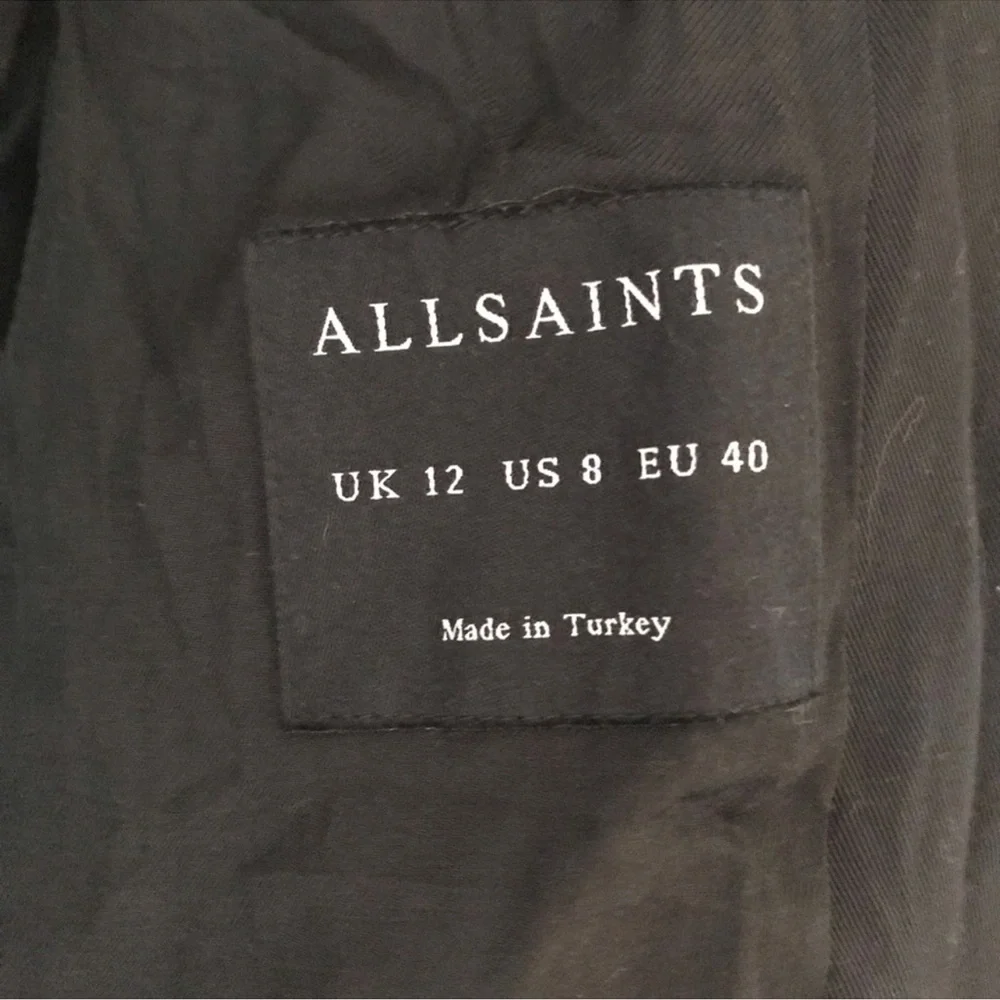AllSaints Wren Biker Coat Jacket - Picture 4 of 5